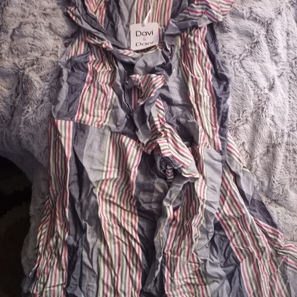 Ruffle tie dress